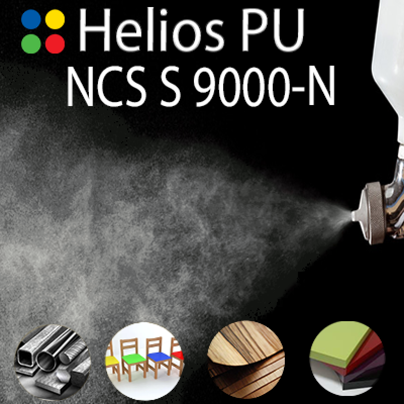 NCS S 9000-N шовковисто матова, 1 компонентна високоеластична поліуретанова емаль HELIOS PU - 1кг