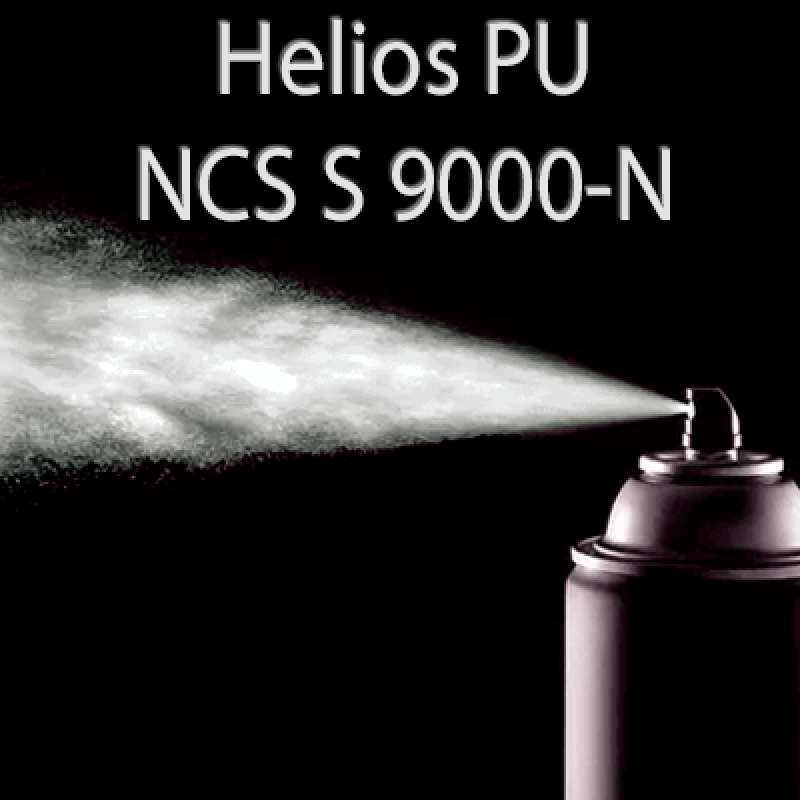 Аерозольна NCS S 9000-N шовковисто матова, 1 компонентна поліуретанова емаль HELIOS PU - 400м Аерозольна NCS S 9000-N шовковисто матова, 1 компонентна поліуретанова емаль HELIOS PU - 400м