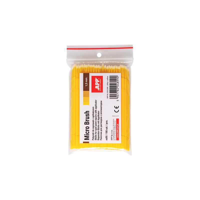 Мікроаплікатор жовтий АРР Micro Brush Refill 250229R (100шт) - 1,5 мм Мікроаплікатор жовтий АРР Micro Brush Refill 250229R (100шт) - 1,5 мм