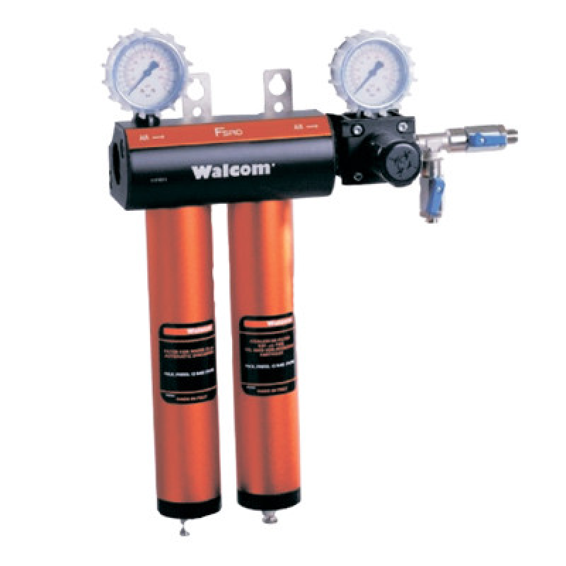 Блок підготовки повітря Walcom FSRD 60121/11 - вхід повітря F3/4“, вихід повітря 2 - M1/4“. Блок підготовки повітря Walcom FSRD 60121/11 - вхід повітря F3/4“, вихід повітря 2 - M1/4“.