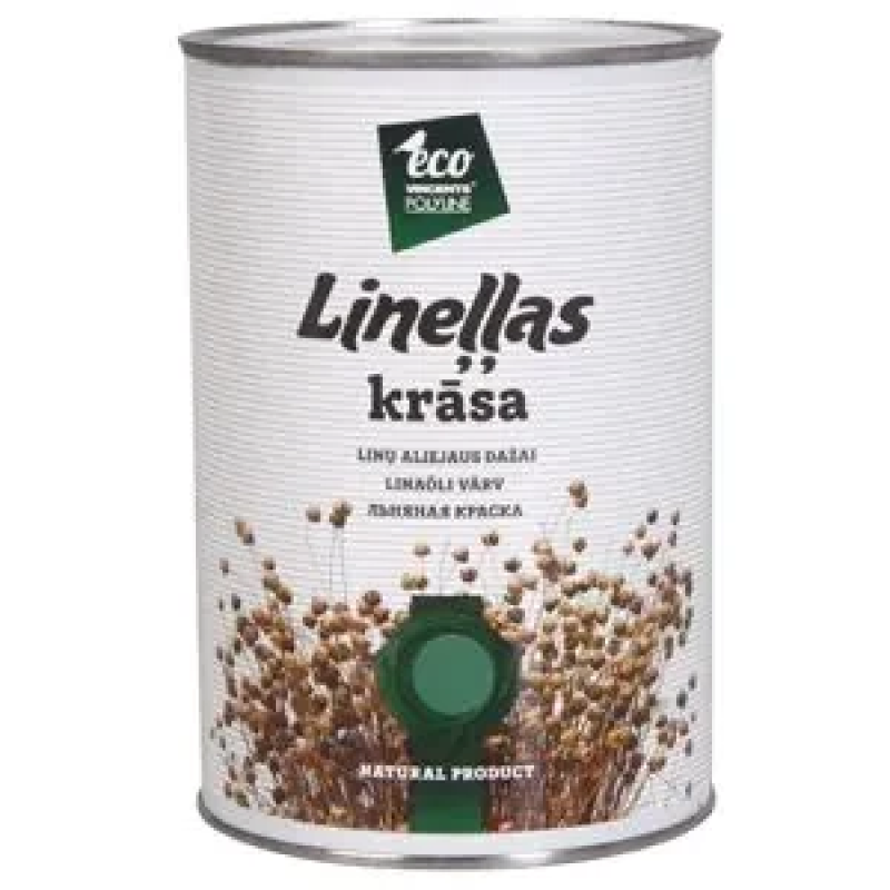 Фарба на основі лляної олії LINELLAS KRASA (супер білий Ivory)  3 л