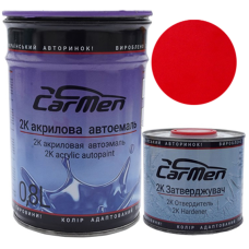 Двокомпонентна акрилова автоемаль CarMen 2:1, Ford P9 Spanish Rot - 0,8л + затверджувач 0,4л (комплект)