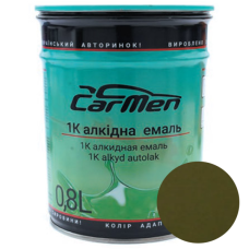 Однокомпонентна алкідна автоемаль CarMen, ХАКІ МАТОВА - 0,8л