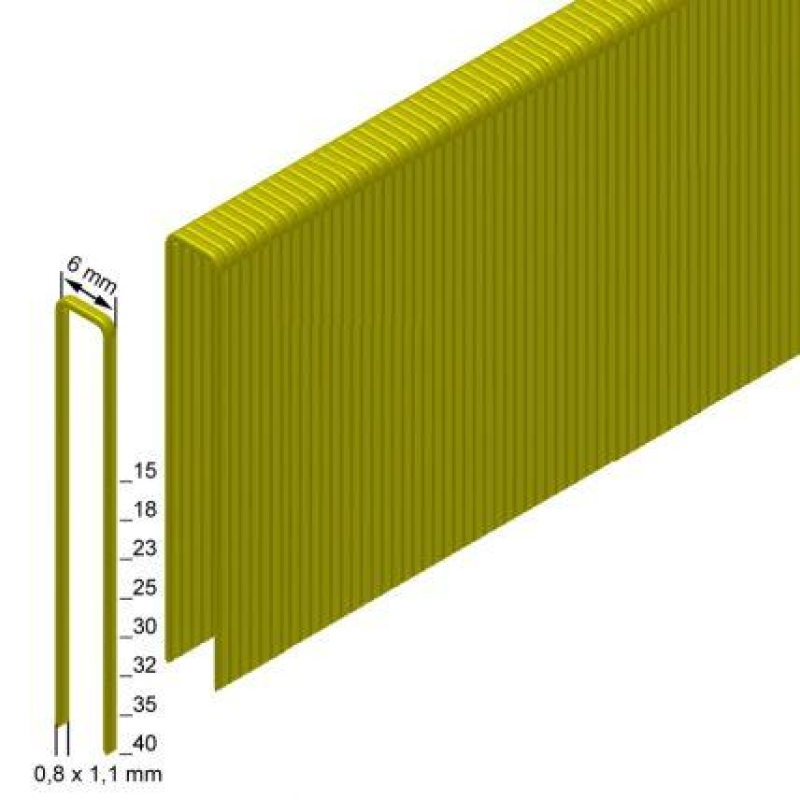 Скоба каркасна оцинкована (столярна) Prebena типу ES-21