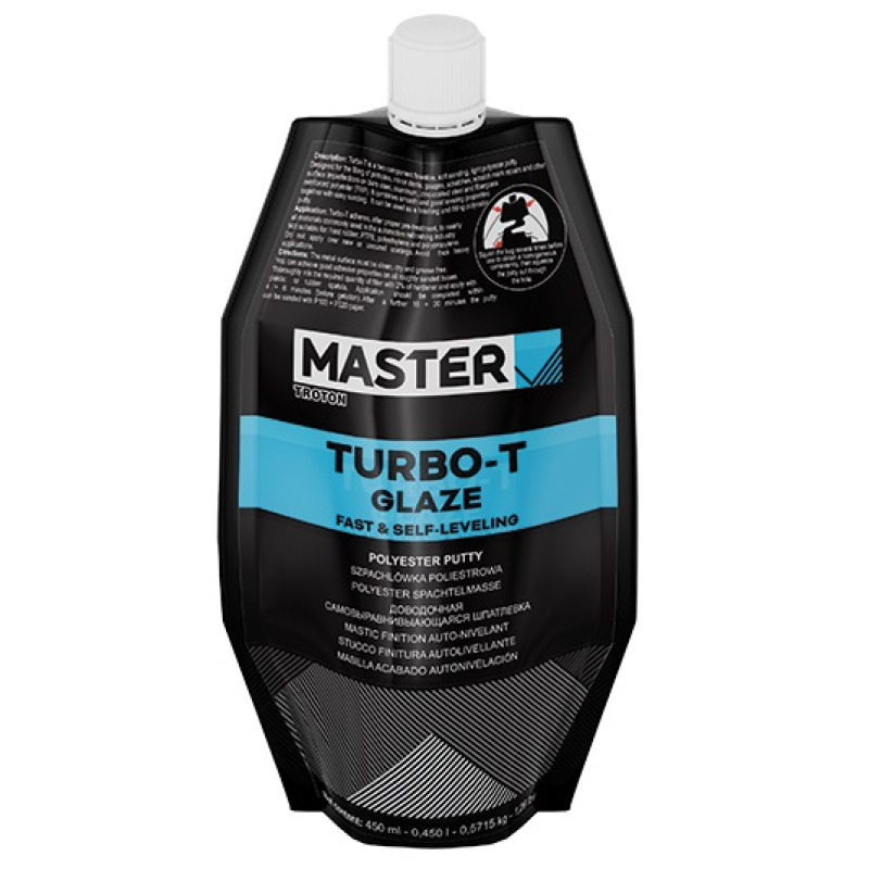 Швидкосохнуча самовирівнююча поліефірна шпаклівка TROTON MASTER Turbo-T - 0,45 л Швидкосохнуча самовирівнююча поліефірна шпаклівка TROTON MASTER Turbo-T - 0,45 л