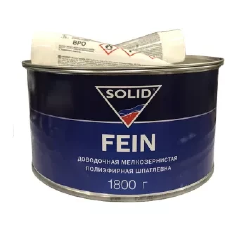 Наповнювальна дрібнозерниста поліефірна шпаклівка Solid Fein - 1.8кг Наповнювальна дрібнозерниста поліефірна шпаклівка Solid Fein - 1.8кг