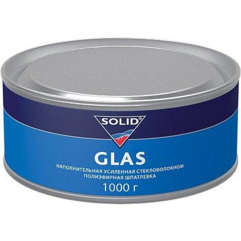 Поліефірна середньозерниста шпаклівка зі скловолокном Solid Glas - 1кг