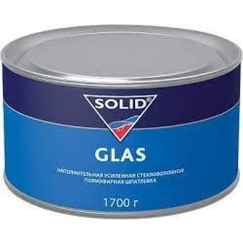 Поліефірна середньозерниста шпаклівка зі скловолокном Solid Glas - 1.7кг