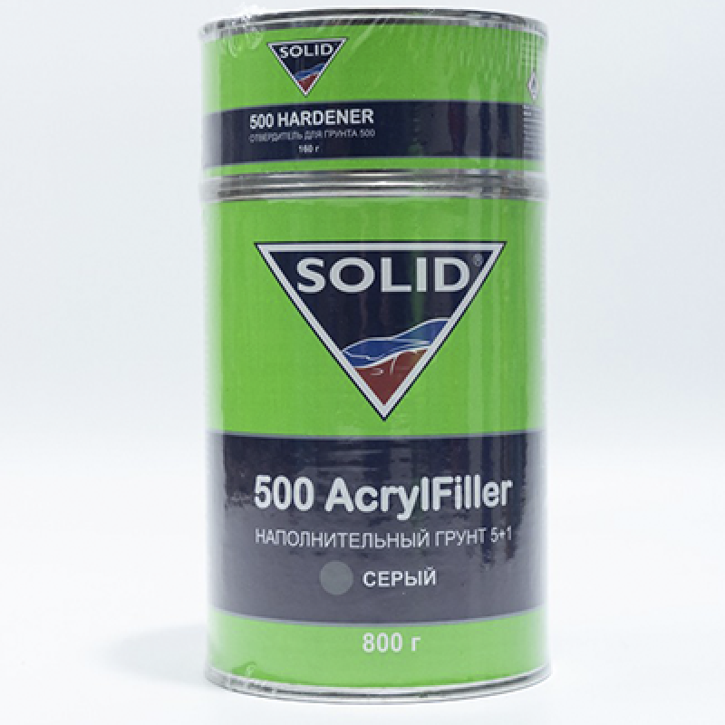 2К акриловий грунт порозапвнювач SOLID з затверджувачем 5+1 (сірий) 960ml 2К акриловий грунт порозапвнювач SOLID з затверджувачем 5+1 (сірий) 960ml