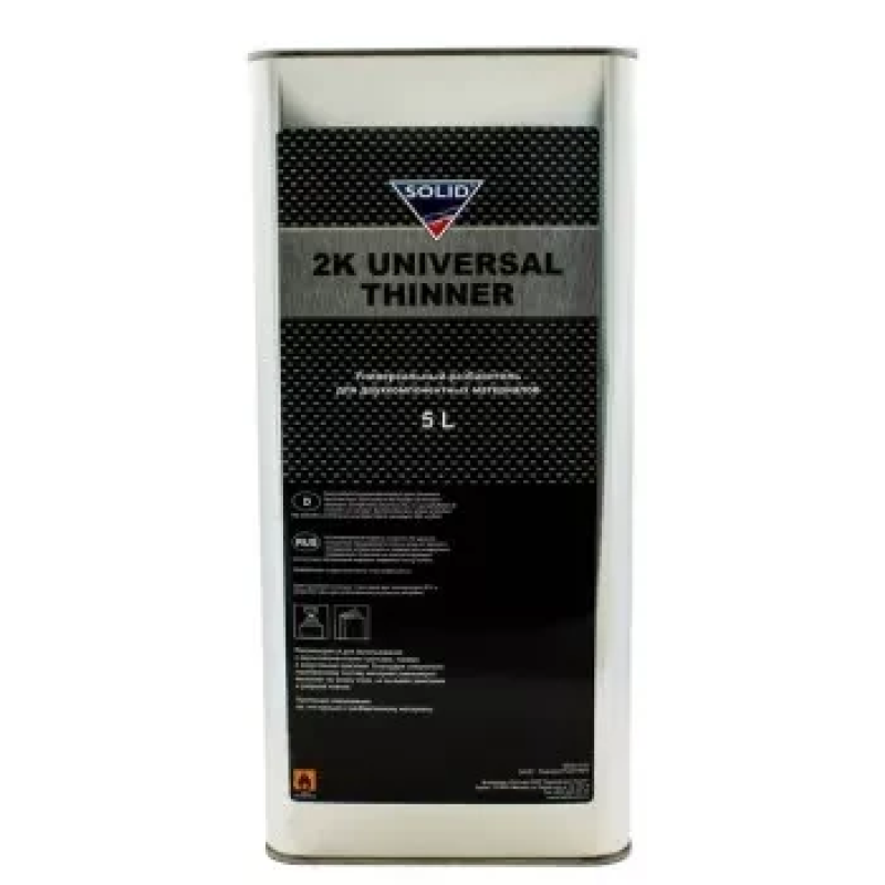 Універсальний розчинник для 2К акрилових та алкідних матеріалів Solid UNIVERSAL THINNER - 5л Універсальний розчинник для 2К акрилових та алкідних матеріалів Solid UNIVERSAL THINNER - 5л