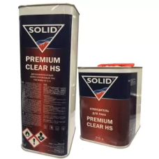 Двокомпонентний акрил-уретановий прозорий лак Solid Premium Clear HS - 7.5л (комплект)