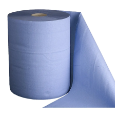 Паперовий рушник синій, 2-х шаровий з перфорацією Solid - 24*271м
