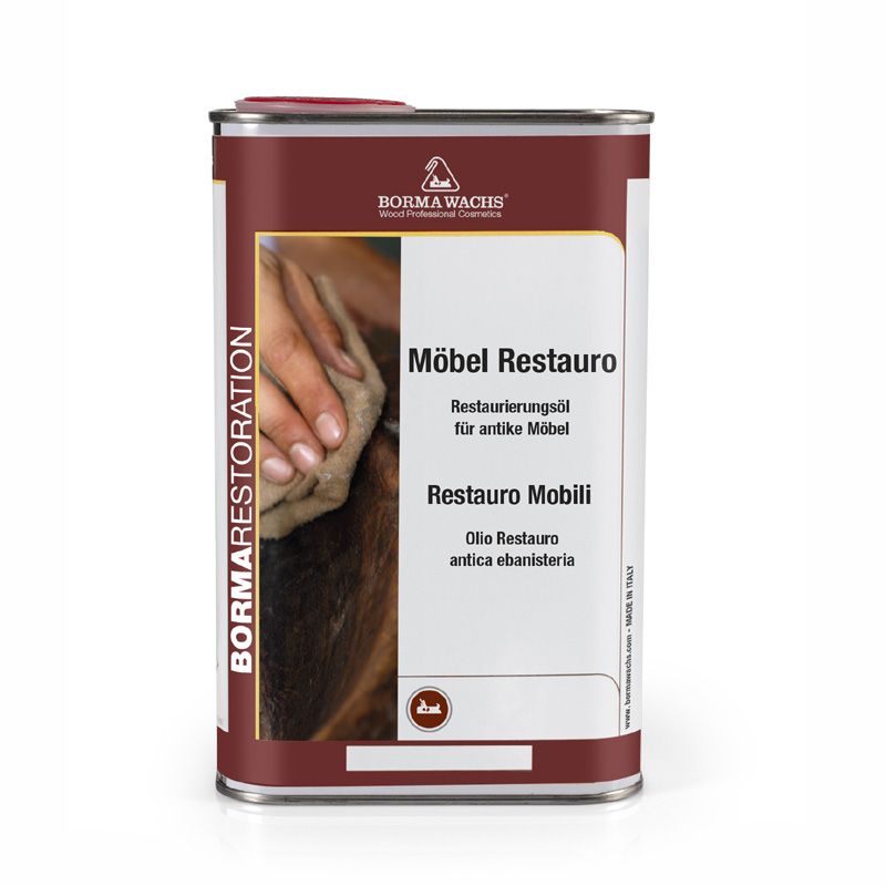 Реставраційне масло для антикварних меблів Borma Wachs Furniture restoring oil - 1 л Реставраційне масло для антикварних меблів Borma Wachs Furniture restoring oil - 1 л