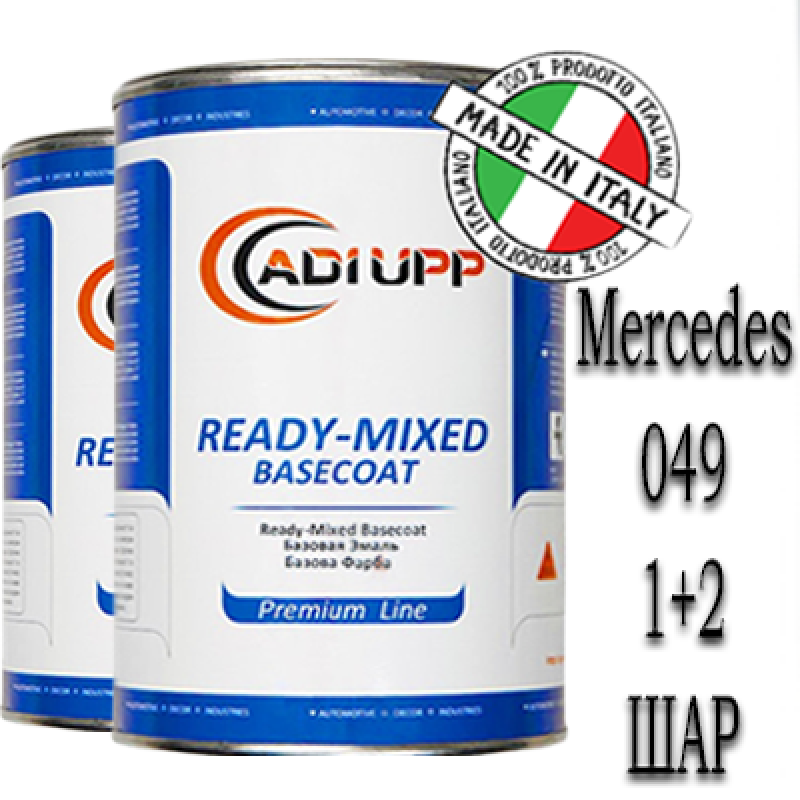 Mercedes 049 DESIGNO MAGNO KASCHMIRWEISS MATT MET. базова автоемаль ADI UPP - 1.6л. Комплект 1+2 шар.