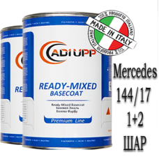 Mercedes 144/17 MONDSTEIN SILBER/DIGITAL WHITE PRL. базова автоемаль ADI UPP - 1.6л. Комплект 1+2 шар.