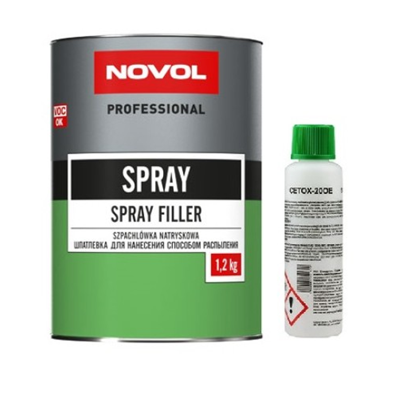 Шпаклівка розпилювальна NOVOL SPRAY 1201 - 1,2 кг