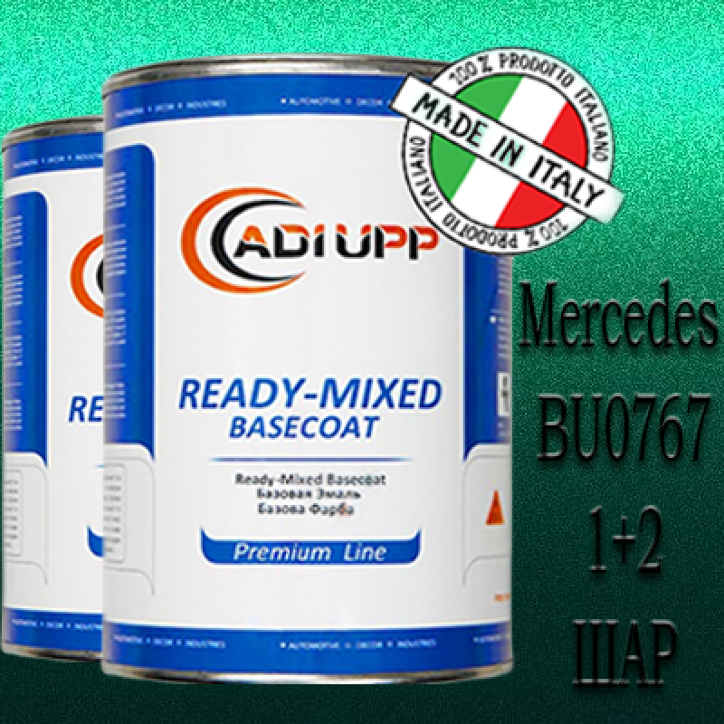 Mercedes BU0767 PETRONAS EVERGREEN MET. базова автоемаль ADI UPP - 1.6л. Комплект 1+2 шар.