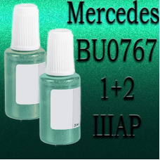 Mercedes BU0767 PETRONAS EVERGREEN MET. реставраційний флакон з пензликом ADI UPP - 40мл. Комплект 1+2 шар.
