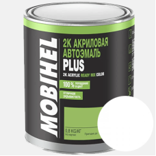 Двокомпонентна акрилова автоемаль Mobihel PLUS 6:1, 201 БІЛА - 0.8л