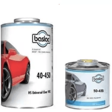 Комплект двокомпонентний лак BASLAC 40-450 CLEARCOAT + швидкий затверджувач BASLAC 50-415 HARDENE - 1.5л