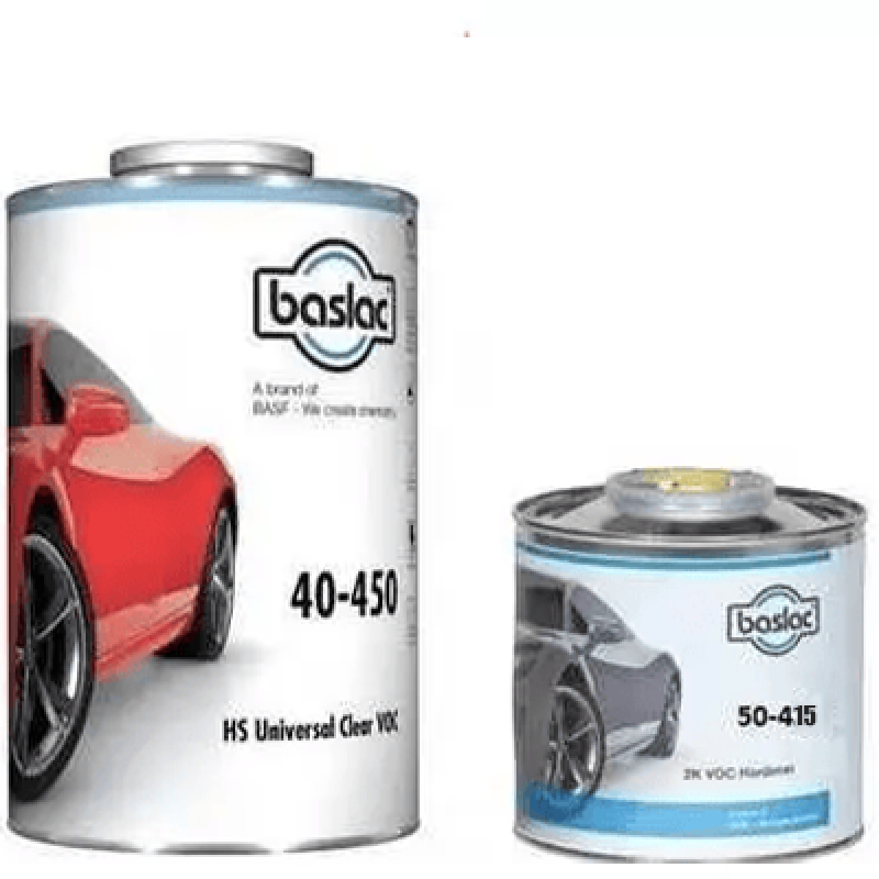 Комплект двокомпонентний лак BASLAC 40-450 CLEARCOAT + швидкий затверджувач BASLAC 50-415 HARDENE - 1.5л Комплект двокомпонентний лак BASLAC 40-450 CLEARCOAT + швидкий затверджувач BASLAC 50-415 HARDENE - 1.5л