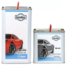 Комплект двокомпонентний лак BASLAC 40-450 CLEARCOAT + швидкий затверджувач BASLAC 50-415 HARDENE - 7.5л