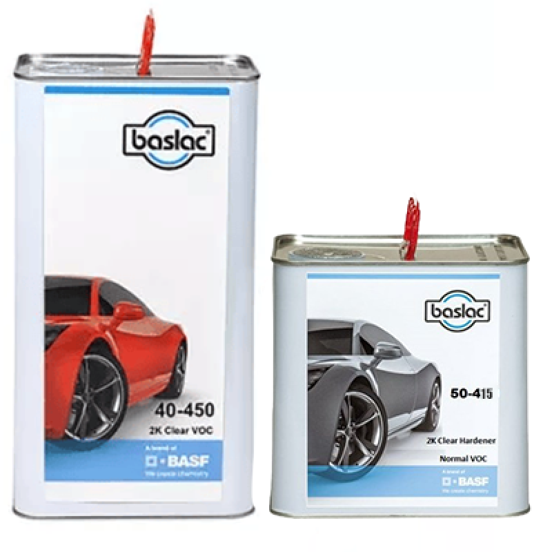 Комплект двокомпонентний лак BASLAC 40-450 CLEARCOAT + швидкий затверджувач BASLAC 50-415 HARDENE - 7.5л Комплект двокомпонентний лак BASLAC 40-450 CLEARCOAT + швидкий затверджувач BASLAC 50-415 HARDENE - 7.5л