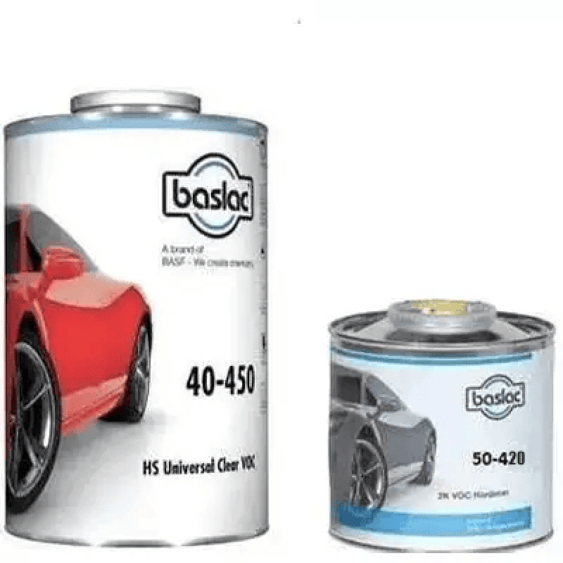 Комплект двокомпонентний лак BASLAC 40-450 CLEARCOAT + стандартний затверджувач BASLAC 50-420 HARDENE - 1.5л Комплект двокомпонентний лак BASLAC 40-450 CLEARCOAT + стандартний затверджувач BASLAC 50-420 HARDENE - 1.5л