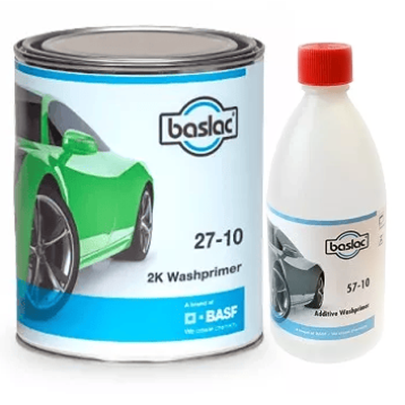 Комплект 2К фосфатуючий грунт BASLAC 27-10 WASHPRIMER + затверджувач BASLAC 57-10 ADDITIVE WASHPRIMER - 1.5л Комплект 2К фосфатуючий грунт BASLAC 27-10 WASHPRIMER + затверджувач BASLAC 57-10 ADDITIVE WASHPRIMER - 1.5л