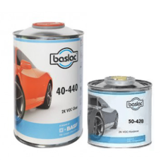 Комплект двокомпонентний лак BASLAC 40-440 CLEARCOAT + стандартний затверджувач BASLAC 50-420 HARDENE - 1.5л