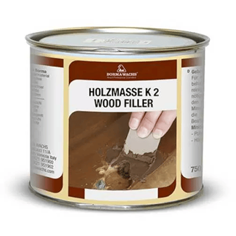 2К швидкосохнуча шпатлівка Borma Wachs Holzmasse K2 №48 “середній дуб“ - 0.125л
