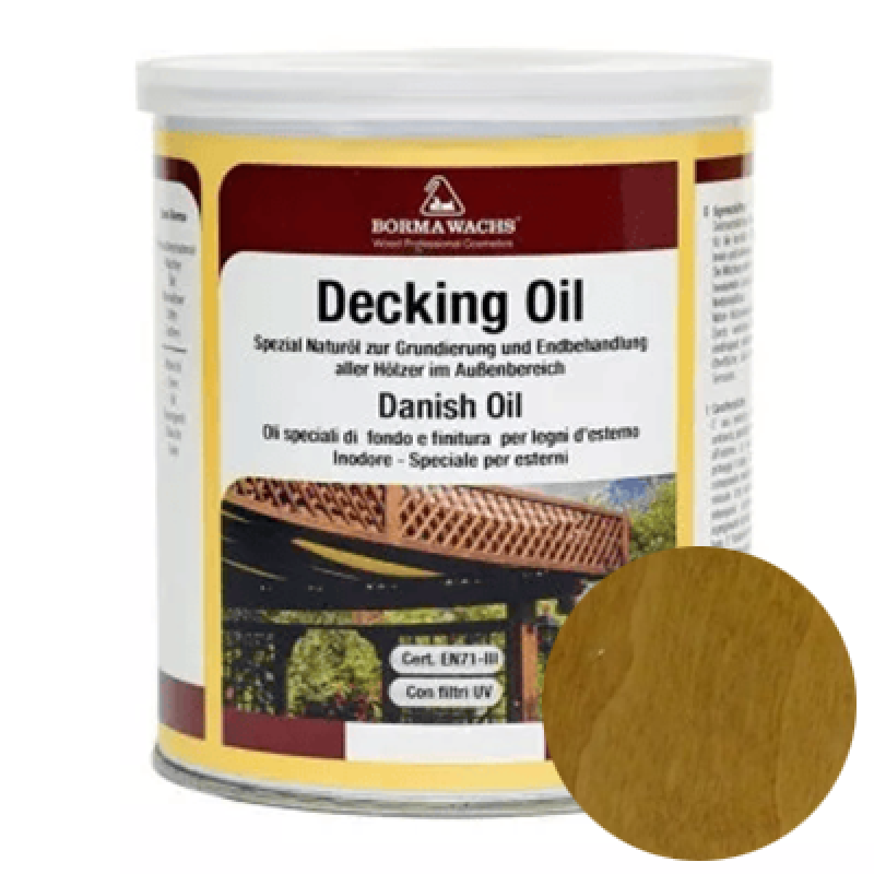 Палубна олія Borma Wachs DECKING OIL “Дуб“ - 1л
