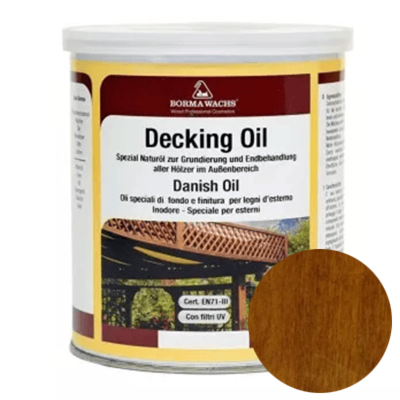 Палубна олія Borma Wachs DECKING OIL “Тик“ - 1л