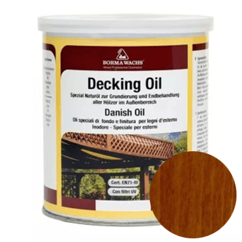 Палубна олія Borma Wachs DECKING OIL “Каштан“ - 1л