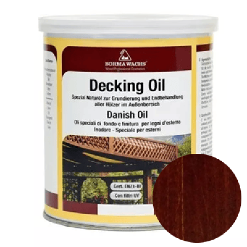 Палубна олія Borma Wachs DECKING OIL “Махагон“ - 1л