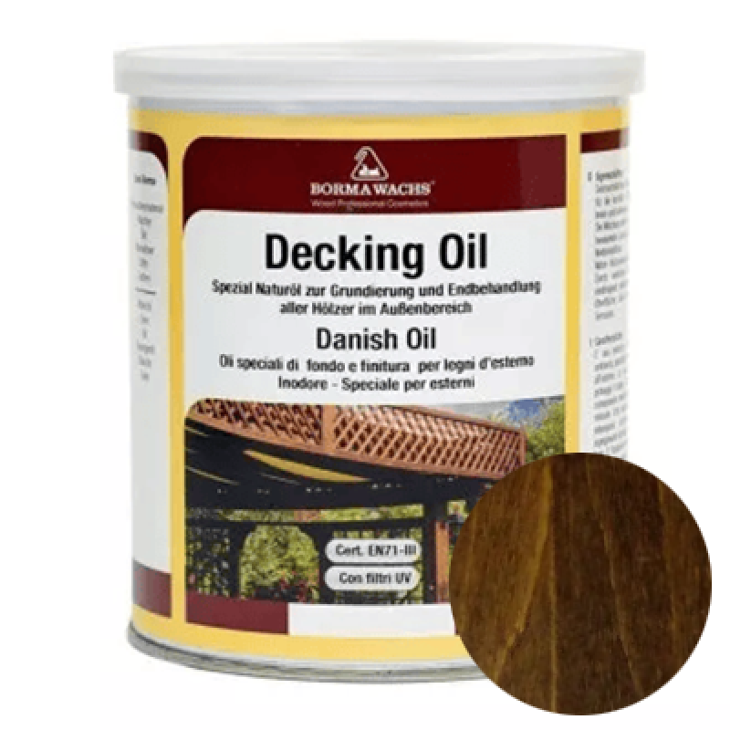 Палубна олія Borma Wachs DECKING OIL “Горіх“ - 1л