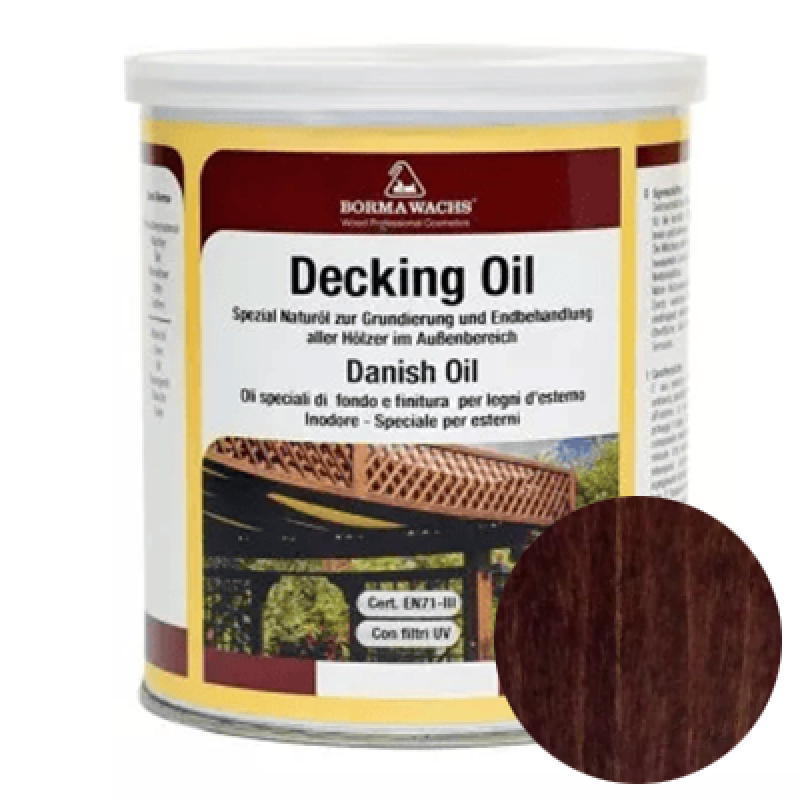 Палубна олія Borma Wachs DECKING OIL “Рожеве дерево“ - 1л