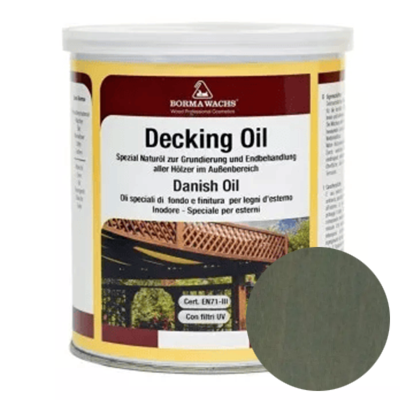Палубна олія Borma Wachs DECKING OIL “Сірий“ - 1л