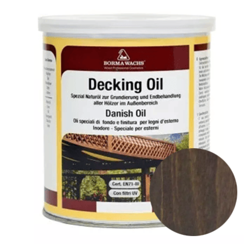 Палубна олія Borma Wachs DECKING OIL “Баклажан“ - 1л