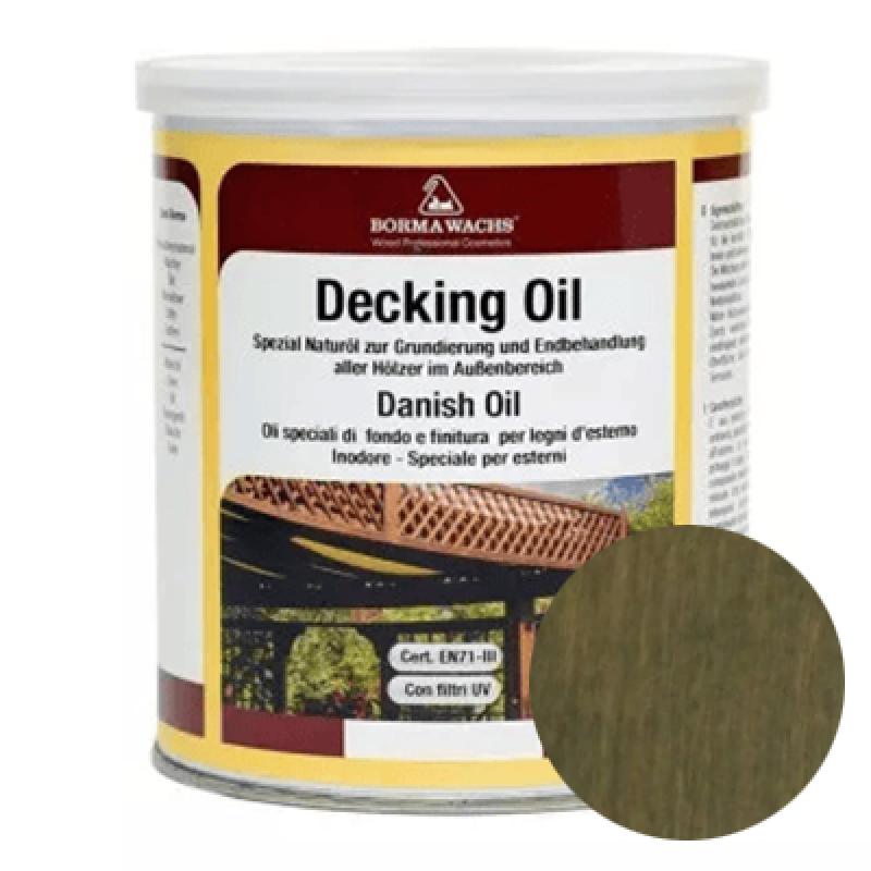 Палубна олія Borma Wachs DECKING OIL “Сланець“ - 1л