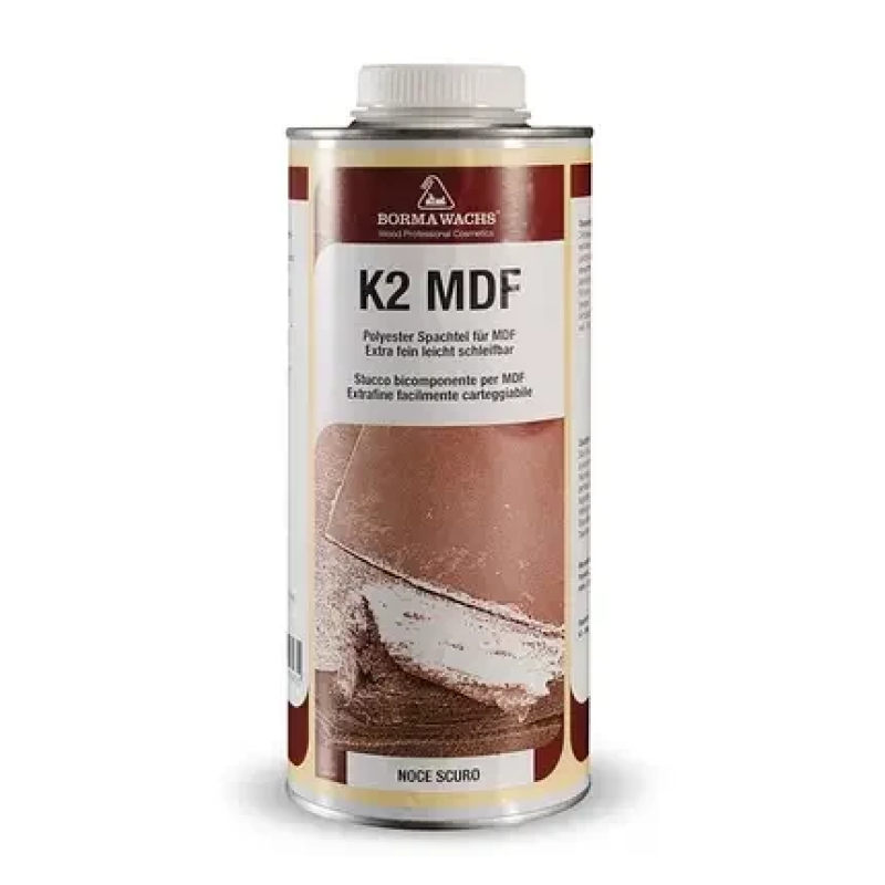 2К полиэфирная шпатлевка Borma Wachs Holzmasse 2PK MDF - 820мл