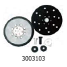 Платформа для шліфмашинки TW-BS35050, ⌀148 мм, 21 отвір + адаптер