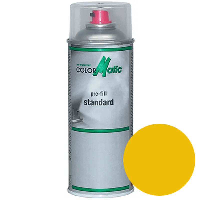Аерозольна RAL 1021 1К антикорозійна глянцева грунт-емаль (вініл-акрилова) HELIOS VA - 400мл