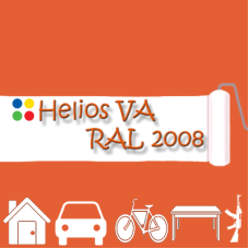 RAL 2008 1К антикорозійна глянцева грунт-емаль (вініл-акрилова) HELIOS VA - 1л