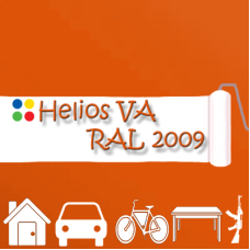 RAL 2009 1К антикорозійна глянцева грунт-емаль (вініл-акрилова) HELIOS VA - 1л