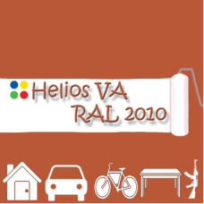 RAL 2010 1К антикорозійна глянцева грунт-емаль (вініл-акрилова) HELIOS VA - 1л