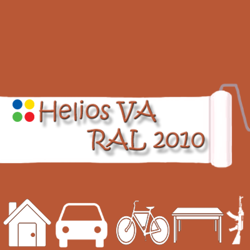 RAL 2010 1К антикорозійна глянцева грунт-емаль (вініл-акрилова) HELIOS VA - 1л