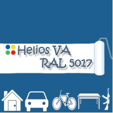 RAL 5017 1К антикорозійна глянцева грунт-емаль (вініл-акрилова) HELIOS VA - 1л