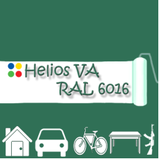 RAL 6016 1К антикорозійна глянцева грунт-емаль (вініл-акрилова) HELIOS VA - 1л