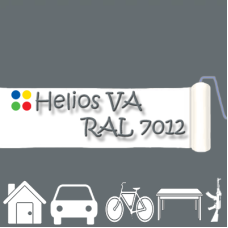 RAL 7012 1К антикорозійна глянцева грунт-емаль (вініл-акрилова) HELIOS VA - 1л